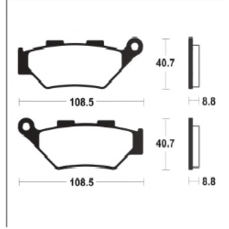 Pastillas de freno TECNIUM Supersport sinterizadas - MF483