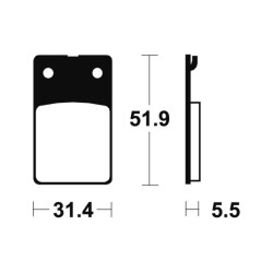 Pastillas de freno Tecnium MA95 Orgánicas 2