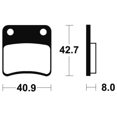 Pastillas de freno Tecnium Scooter orgánicas ME170