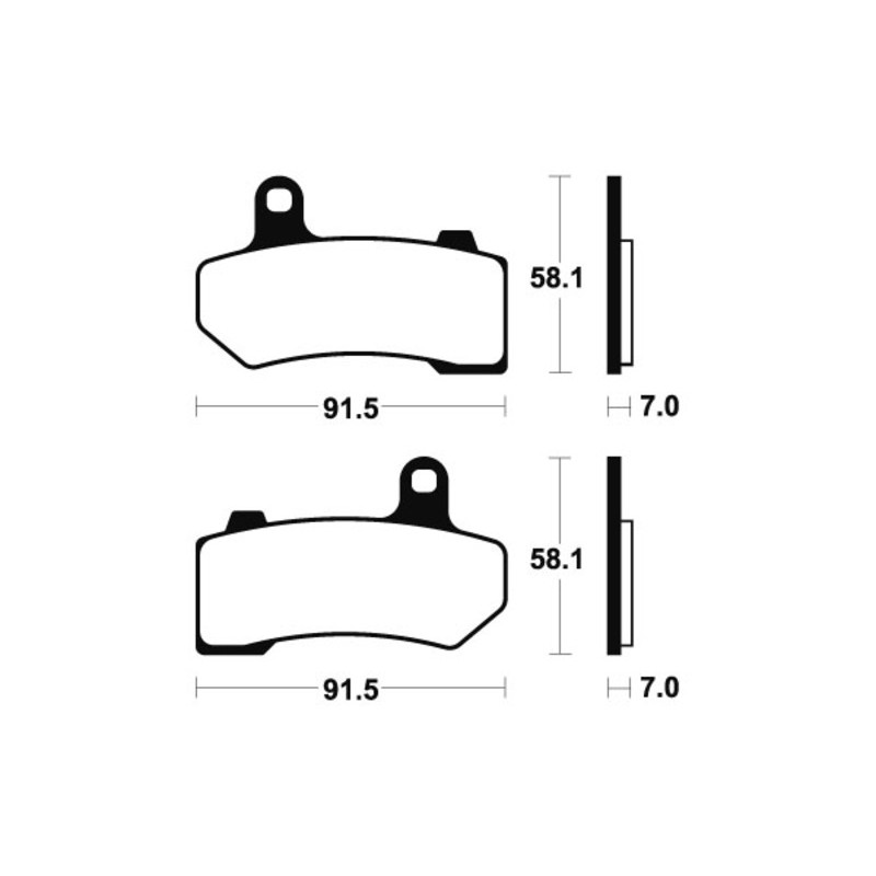 Pastillas de freno Tecnium MR330 Sinterizadas