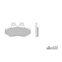 Pastillas de freno orgánicas Brembo 07089