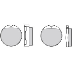 Pastillas de freno orgánicas Brembo 07HO0130 2