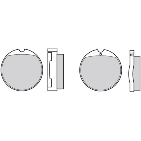 Pastillas de freno orgánicas Brembo 07HO0130