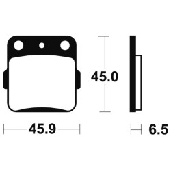 Pastillas de freno Tecnium MA84 Orgánicas 2