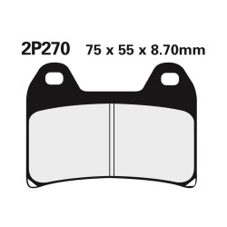 Juego pastillas de freno NISSIN 2P270ST Del. RS250 97-02