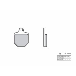 Pastillas de freno sinterizadas de competición Brembo 07GR76SX