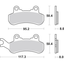 Pastillas de freno sinterizadas Brembo 07GR92SX