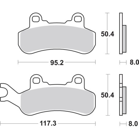 Pastillas de freno sinterizadas Brembo 07GR92SX