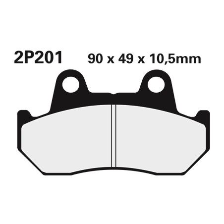 Juego pastillas de freno NISSIN 2P201NS Tra. CBR600F