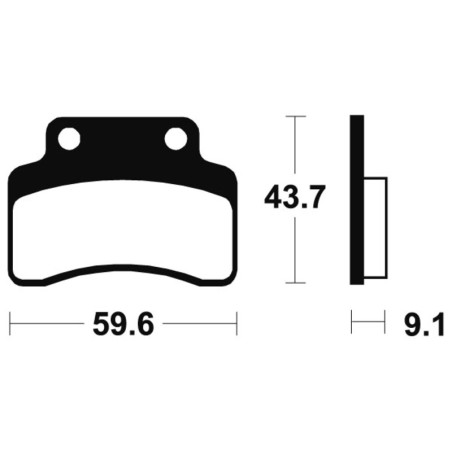 Pastillas de freno Tecnium Scooter orgánicas ME223