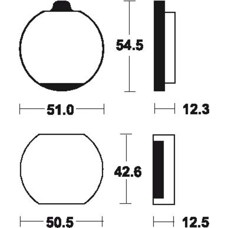Pastillas de freno Tecnium MA10 Orgánicas