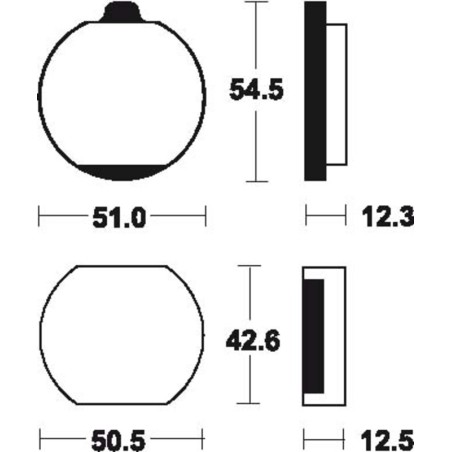 Pastillas de freno Tecnium MA10 Orgánicas