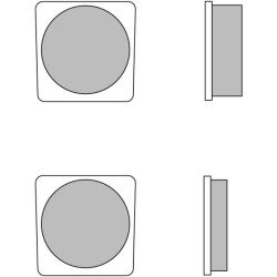 Pastillas de freno orgánicas Brembo 07GR6527 2