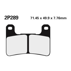 Juego pastillas de freno NISSIN 2P289ST Del. Z1000 10-15