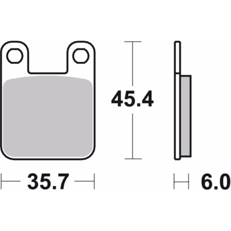 Pastillas de freno orgánicas Brembo 07BB12TT