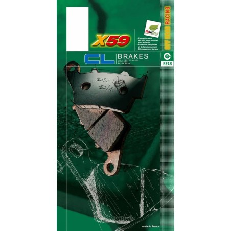 Juego de pastillas sinterizadas CL BRAKES 2387X59