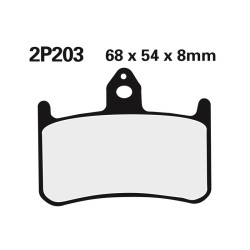 Juego pastillas de freno NISSIN 2P203NS Del. Honda RS250