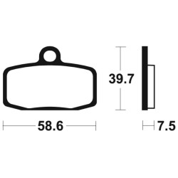 Pastillas de freno Tecnium MOR385 Sinterizadas 2
