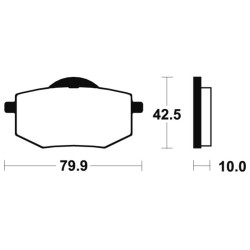 Pastillas de freno Tecnium MA116 Orgánicas 2
