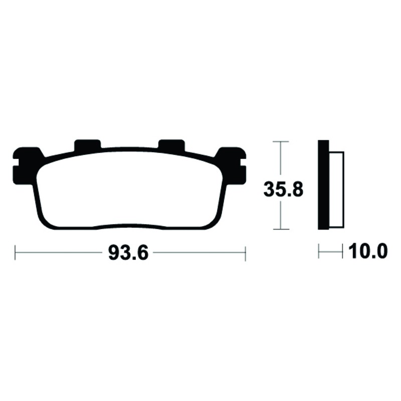 Pastillas de freno Tecnium MSS363 Sinterizadas