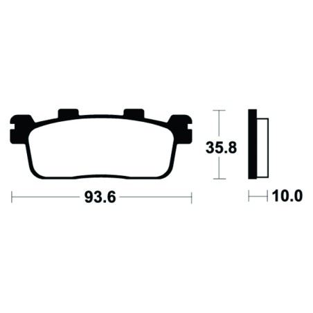 Pastillas de freno Tecnium MSS363 Sinterizadas