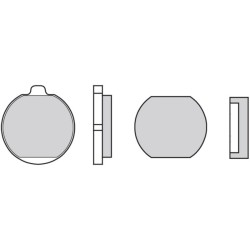 Pastillas de freno orgánicas Brembo 07KA0122 2