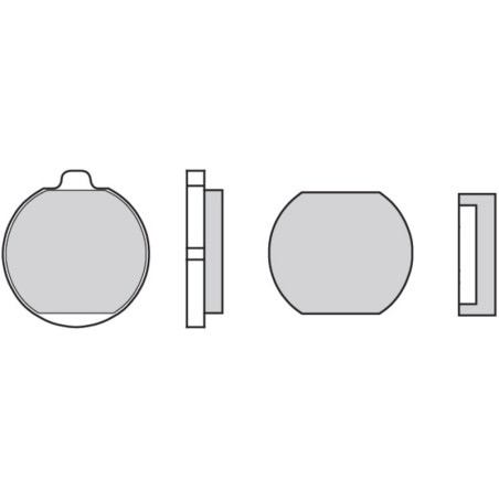 Pastillas de freno orgánicas Brembo 07KA0122