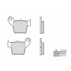 Pastillas de freno sinterizadas de competición Brembo 07HO48SX