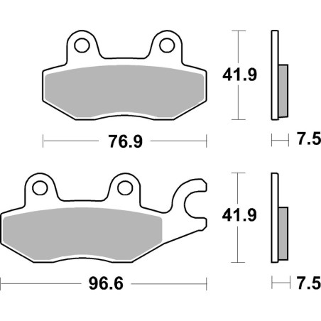 Pastillas de freno BREMBO carretera sinterizadas - 07KA31SA