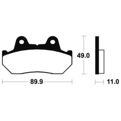 Pastillas de freno Tecnium MA42 Orgánicas 2