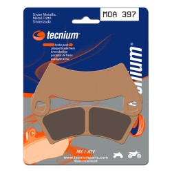 Pastillas de freno Tecnium MOA397 Sinterizadas ATV c/disco acero normal
