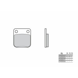 Pastillas de freno sinterizadas Brembo 07HO09SD