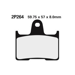 Juego pastillas de freno NISSIN 2P264NS Tra. 1200 XT