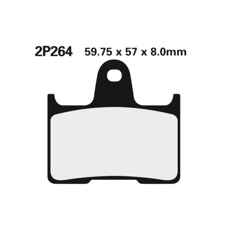 Juego pastillas de freno NISSIN 2P264NS Tra. 1200 XT