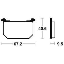 Pastillas de freno Tecnium MA40 Orgánicas 2