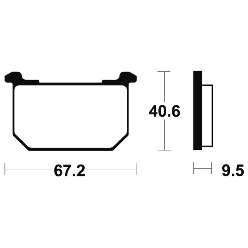 Pastillas de freno Tecnium MA40 Orgánicas