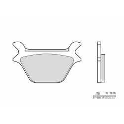 Pastillas de freno orgánicas Brembo 07HD1011