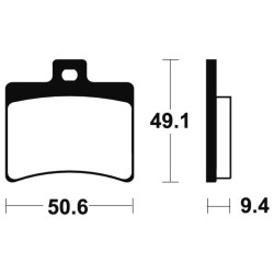 Pastillas de freno Tecnium Scooter orgánicas ME247 2