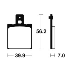 Pastillas de freno Tecnium MA19 Orgánicas 2