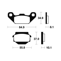 Pastillas de freno Tecnium MO91 Sinterizadas 2