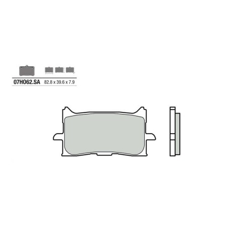 Pastillas de freno sinterizadas Brembo 07HO62SA