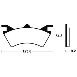 Pastillas de freno Tecnium MOA257 Sinterizadas 2