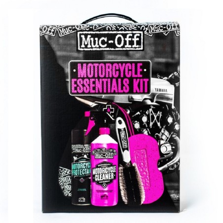 Kit completo de limpieza MUC-OFF: Protector, limpiador, esponja y cepillo