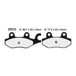 Juego pastillas de freno NISSIN 2P272NS Tra. 1050 TIGER 04-09