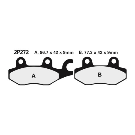 Juego pastillas de freno NISSIN 2P272NS Tra. 1050 TIGER 04-09