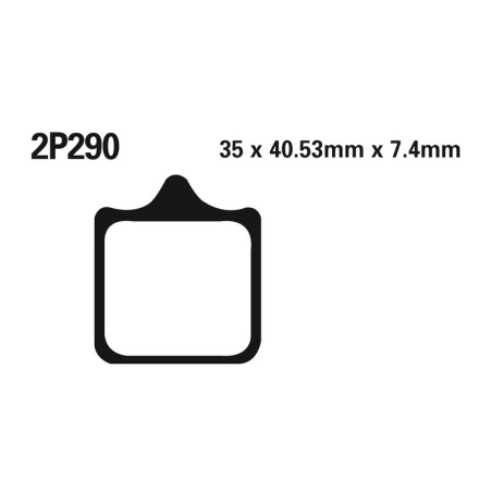 Juego pastillas de freno NISSIN 2P290ST Del. SM 690 07