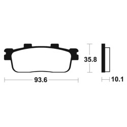Pastillas de freno Tecnium Scooter orgánicas ME347 2