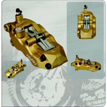 Pinza freno 6 pistones NISSIN Derecha - Oro