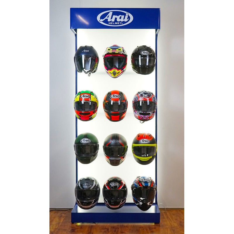 Expositor de cascos ARAI - 12 cascos