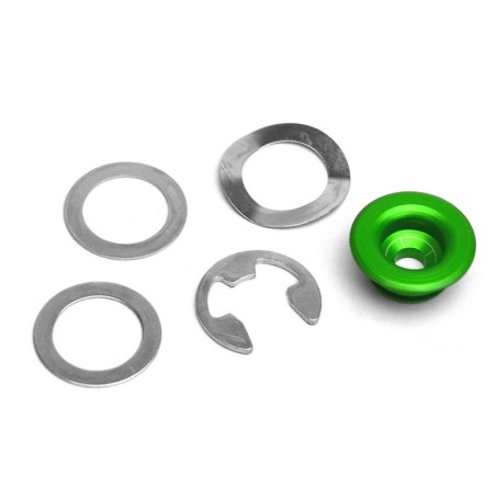 Casquillo de aluminio verde para disco de freno flotante NG BRAKES - 1 unidad